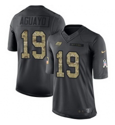 Nike Buccaneers #19 Roberto Aguayo Black Mens Stitched NFL Limited 2016 Salute to Service Jersey