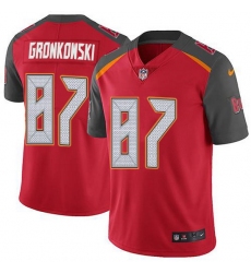 Nike Buccaneers 87 Rob Gronkowski Red Team Color Men Stitched NFL Vapor Untouchable Limited Jersey