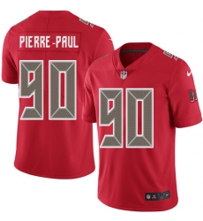 Nike Buccaneers #90 Jason Pierre Paul Red Mens Stitched NFL Limited Rush Jersey