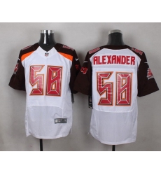 Nike Tampa Bay Buccaneers #58 Kwon Alexander White Mens Stitched NFL New Elite Jersey