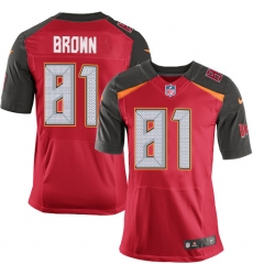 Nike Tampa Bay Buccaneers 81 Antonio Brown Red Team Color Men Stitched NFL Vapor Untouchable Elite Jersey