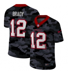 Tampa Bay Buccaneers 12 Tom Brady Men Nike 2020 Black CAMO Vapor Untouchable Limited Stitched NFL Jersey