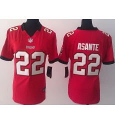 Women Nike Tampa Bay Buccaneers 22 Larry Asante Red NFL Jerseys