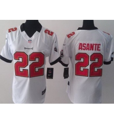 Women Nike Tampa Bay Buccaneers 22 Larry Asante White NFL Jerseys