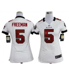 Women Nike Tampa Bay Buccaneers 5 Freeman White Jersey