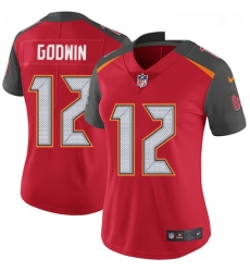 Womens Nike Tampa Bay Buccaneers 12 Chris Godwin Elite Red Team Color NFL Jersey