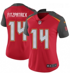 Womens Nike Tampa Bay Buccaneers 14 Ryan Fitzpatrick Red Team Color Vapor Untouchable Limited Player NFL Jersey