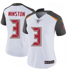 Womens Nike Tampa Bay Buccaneers 3 Jameis Winston Elite White NFL Jersey