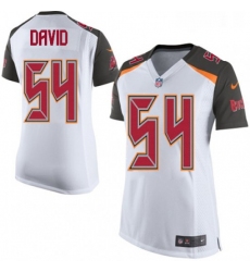 Womens Nike Tampa Bay Buccaneers 54 Lavonte David Game White NFL Jersey