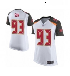 Womens Tampa Bay Buccaneers 93 Ndamukong Suh Game White Football Jersey