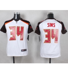 Nike Buccaneers #34 Charles Sims White Youth Stitched NFL New Elite Jersey