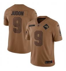 Men New England Patriots 9 Matthew Judon 2023 Brown Salute To Service Limited Stitched Football Jersey