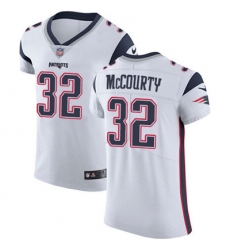Men Nike Patriots #32 Devin McCourty White Stitched NFL Vapor Untouchable Elite Jersey