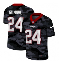 New England Patriots 24 Stephon Gilmore Men Nike 2020 Black CAMO Vapor Untouchable Limited Stitched NFL Jersey