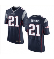 Nike New England Patriots #21 Malcolm Butler Navy Blue Team Color Men 27s Stitched NFL New Elite Jersey