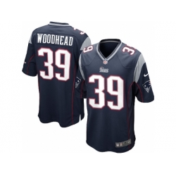 Nike New England Patriots 39 Danny Woodhead blue Game NFL Jersey