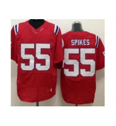 Nike New England Patriots 55 Brandon Spikes Red Elite NFL Jersey