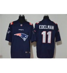 Nike Patriots 11 Julian Edelman Navy Team Big Logo Vapor Untouchable Limited Jersey