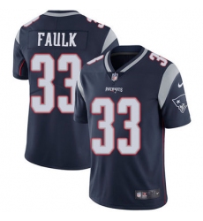 Nike Patriots #33 Kevin Faulk Navy Blue Team Color Mens Stitched NFL Vapor Untouchable Limited Jersey