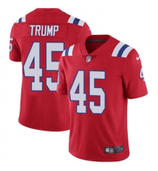 Nike Patriots #45 Donald Trump Red Alternate Mens Stitched NFL Vapor Untouchable Limited Jersey