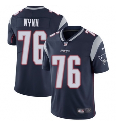 Nike Patriots #76 Isaiah Wynn Navy Blue Team Color Mens Stitched NFL Vapor Untouchable Limited Jersey