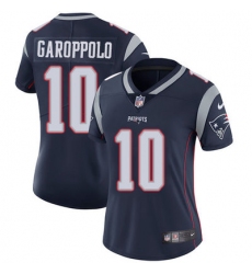 Nike Patriots #10 Jimmy Garoppolo Navy Blue Team Color Womens Stitched NFL Vapor Untouchable Limited Jersey