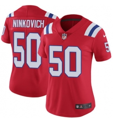 Nike Patriots #50 Rob Ninkovich Red Alternate Womens Stitched NFL Vapor Untouchable Limited Jersey