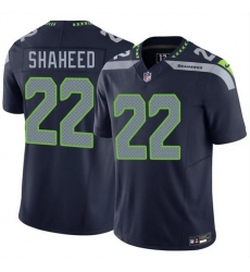 Men Seattle Seahawks 22 Rashid Shaheed Navy 2025 F U S E  Vapor Untouchable Limited Stitched Football Jersey