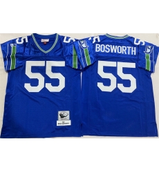 Men Seattle Seahawks 55 Brian Bosworth Royal Throwback Stitched Football Jersey Men Seattle Seahawks 55 Brian Bosworth Royal Throwback Stitched Football Jersey