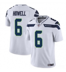 Men Seattle Seahawks 6 Sam Howell White Vapor Limited Stitched Football Jersey
