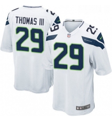 Mens Nike Seattle Seahawks 29 Earl Thomas III Game White NFL Jersey