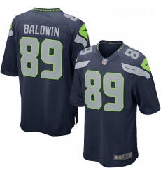 Mens Nike Seattle Seahawks 89 Doug Baldwin Game Steel Blue Team Color NFL Jersey