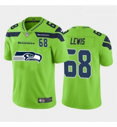 Nike Seahawks 68 Damien Lewis Green Team Big Logo Number Vapor Untouchable Limited Jersey