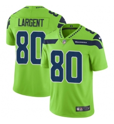 Nike Seahawks #80 Steve Largent Green Mens Stitched NFL Limited Rush Jersey