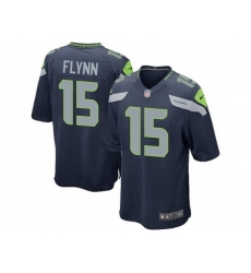 Nike Seattle Seahawks 15 Matt Flynn Blue Game NFL Jersey