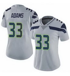 Womenn Seattle Seahawks Jamal Adams #33 Grey Vapor Limited NFL Jersey