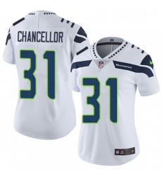 Womens Nike Seattle Seahawks 31 Kam Chancellor Elite White NFL Jersey