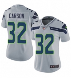 Womens Nike Seattle Seahawks 32 Chris Carson Grey Alternate Vapor Untouchable Limited Player NFL Jersey