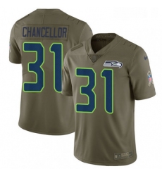 Youth Nike Seattle Seahawks 31 Kam Chancellor Limited Olive 2017 Salute to Service NFL Jersey