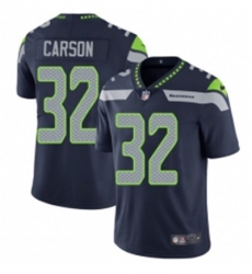 Youth Nike Seattle Seahawks 32 Chris Carson Navy Blue Team Color Vapor Untouchable Limited Player NFL Jersey