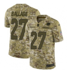 Kalen Ballage Miami Dolphins men Limited 2018 Salute to Service Nike Jersey Camo