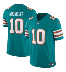 Men Miami Dolphins 10 Jacob Rodriguez Aqua 2026 Draft F U S E Vapor Limited Stitched Football Jersey Men Miami Dolphins 10 Jacob Rodriguez Aqua 2026 Draft F U S E Vapor Limited Stitched Football Jersey
