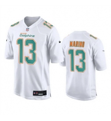 Men Miami Dolphins 13 Dan Marino White Fashion Vapor Untouchable Stitched Football Jersey