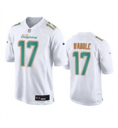 Men Miami Dolphins 17 Jaylen Waddle White Fashion Vapor Untouchable Stitched Football Jersey