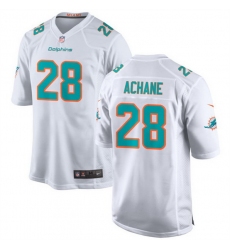 Men Miami Dolphins 28 De 27Von Achane White Stitched Game Jersey