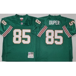Men Miami Dolphins 85 Mark Duper Aqua Throwback Stitched Football Jersey
