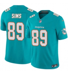 Men Miami Dolphins 89 Ben Sims Aqua 2026 F U S E Vapor Limited Stitched Football Jersey Men Miami Dolphins 89 Ben Sims Aqua 2026 F U S E Vapor Limited Stitched Football Jersey