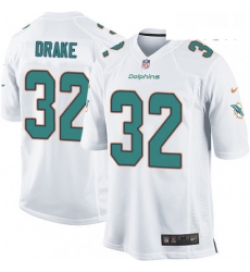 Mens Nike Miami Dolphins 32 Kenyan Drake Game White NFL Jersey