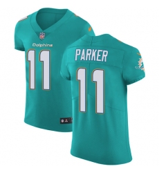 Nike Dolphins #11 DeVante Parker Aqua Green Team Color Mens Stitched NFL Vapor Untouchable Elite Jersey