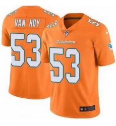 Nike Dolphins 53 Kyle Van Noy Orange Vapor Untouchable Limited Jersey